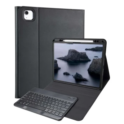 Image de Accezz Étui de tablette portefeuille Bluetooth Clavier QWERTY pour iPad Air 13 pouces (2024) M2 Noir Neuf