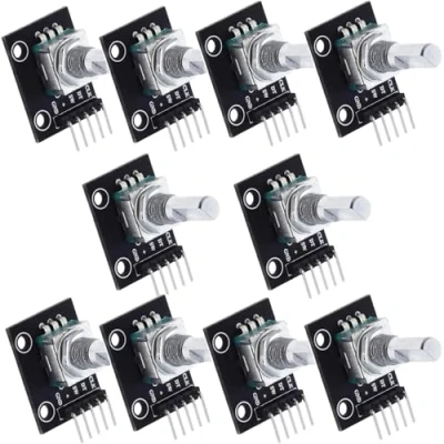 Image de KY 040 Lot de 10 encodeurs rotatifs à angle rotatif 360 , encodeur rotatif, interrupteur code potentiomètre numérique