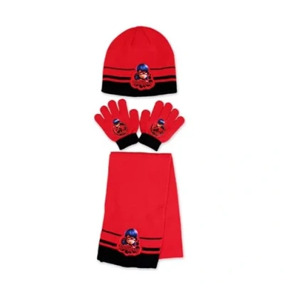 Image de arlis Ensemble 3 Pieces Bonnet, Echarpe et gants Lady Bug (Set bonnet + écharpe Bug)