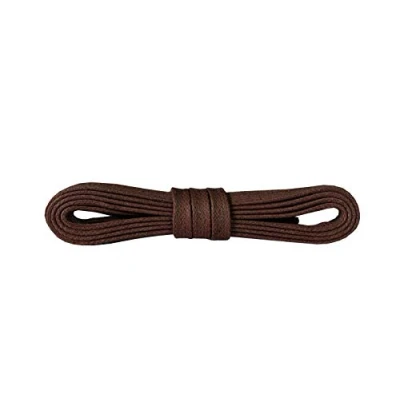 Image de Kaps Lacets Colorés pour Chaussures, Plats et Cirés, 100% Coton de Qualité, 5 mm Large, Fabriqués en Europe (90 cm 36 pouce 6 paires d&#039;œillets / 79 Marron)