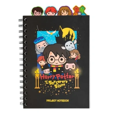 Image de Grupo Erik Carnet de projet A5 avec 4 intercalaires Harry Potter intercalaires, planificateur projet, bloc notes Marchandise Potter, papeterie cadeaux