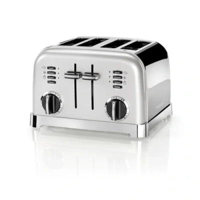 Image de Cuisinart Toaster Style CPT180SE 4 slots defrost function 6 settings Frosted Pearl
