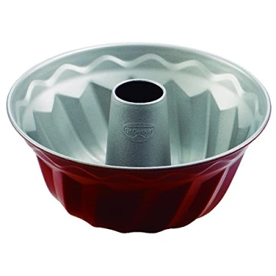Image de Dr. Oetker 2482 Back Liebe Moule à Kouglof Acier Rouge Argent 22 x 11 cm