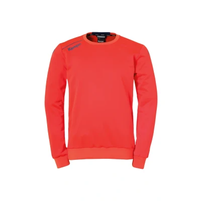 Image de Kempa Langarmshirt Player Training Sweatshirt, Taille: Small, Fluo rot ice grau