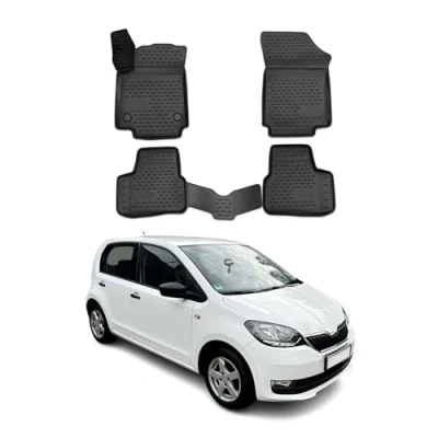 Image de OMAC 7599444 2 Ensemble de tapis sol Caoutchouc, ETP (élastomère thermoplastique) 4 noir
