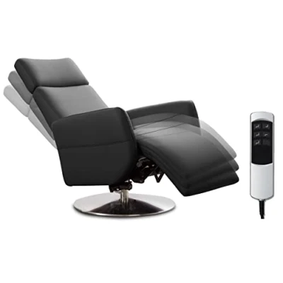 Image de CAVADORE Fauteuil TV Cobra avec 2 Moteurs électriques télécommande Fonction Relaxation Ergonomique L Charge maximale : 130 kg 71 x 112 82 cm Noir