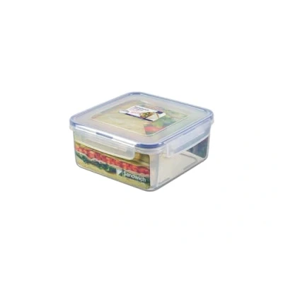 Image de LocknLock TO GO Boîte à sandwich avec séparateur, 1,2 l, 100% hermétique et étanche, passe au lave vaisselle micro ondes, sans BPA, compartiments de séparation