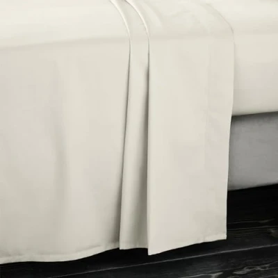 Image de Bianca Drap Plat en Satin de Coton 400 Fils pour lit Super King Size Oyster
