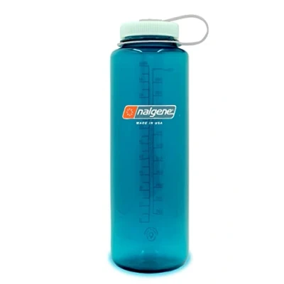 Image de Nalgene Sustain Tritan Bouteille d&#039;eau sans BPA fabriquée avec des matériaux dérivés de 50% déchets plastiques, 1,4 L, large goulot, truite