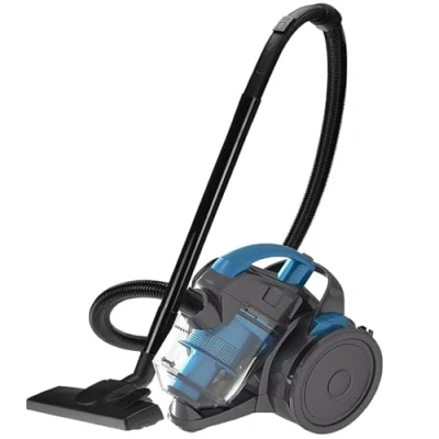 Image de aspirateur cylindrique sans sac, puissant de 2000 W, capacité 1,8 litre, aspirateurs d&#039;entretien des sols, faible bruit, nettoyage surfaces pour un usage domestique, sol, canapé