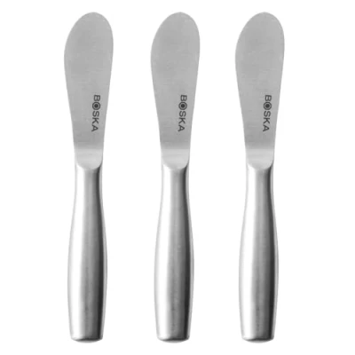 Image de Boska Set de Coteaux à Tartiner Mini Copanhagen / 3 petits couteaux tartiner/Acier inoxydable/Argenté 13 x 1,8 1 cm