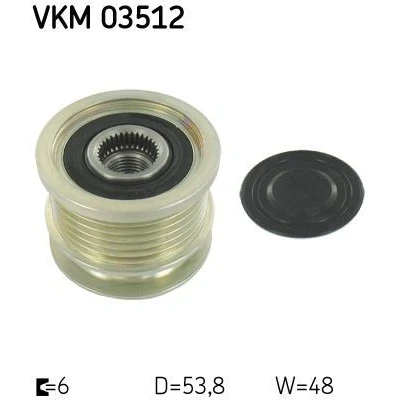Image de SKF VKM 03512 Poulie d&#039;Alternateur 48 OPEL: Astra J 5 portes, Insignia A 3/5 Sports Tourer, VAUXHALL: ZAFIRA Mk3