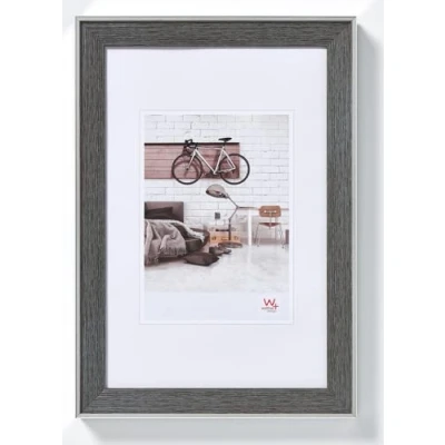Image de walther design cadre photo gris 10 x 15 cm avec bord extérieur argenté, bohème EN015D