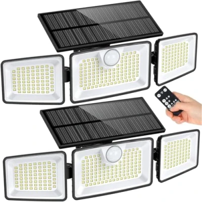 Image de Projecteur Solaire LUMISKY GLEAMAX Lot de 2 252 LEDs Détecteur mouvement 700 lumens
