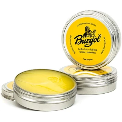 Image de Burgol Lederfett dubbin farblos 100ml Blechdose