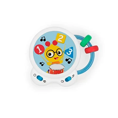 Image de Baby Einstein, Tambourin Tiny Tempo, Jouet Musical, Apprentissage des chiffres couleurs &amp; formes A partir de 3 mois