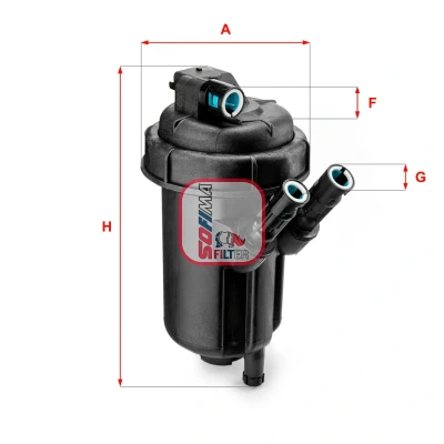 Image de SOFIMA S 5116 GC Filtre à Carburant Cartouche filtrante 10 OPEL: Corsa C 3/5 portes, Meriva A, Combo Tour, SUZUKI: SWIFT 3, Splash, IGNIS 2
