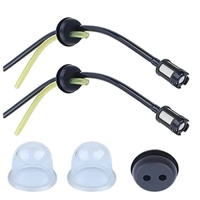 Image de 5 Pièces Durite Essence Debroussailleuse Pieces Detachees Filtre pour Tondeuse Taille Haie Bordure