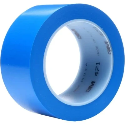 Image de Ruban adhésif PVC bleu 3M 471F 471BL50 33 m x 50 mm Vendu à l&#039;unité
