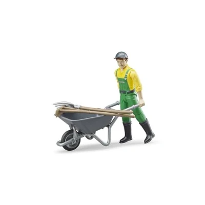 Image de bruder 62610 Set de figurines d&#039;agriculteurs avec accessoires, Agriculteur, Figurine jouet, Homme, Ferme, Ferme équestre