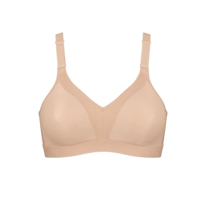 Image de triaction by Triumph Wellness Nonwired Brassières de sport à maintien supérieur, Femme, Taille: 85E, Neutral beige