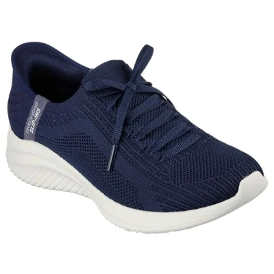 Image de Skechers Wide Fit Ultra FLEX 3.0 Baskets basses, Femme, Taille: 39, Navy/mint Textile