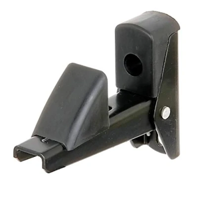 Image de Alberts 307752 arrêt de volet fermeture automatique aluminium, laqué en noir écartement platine 15 50 mm