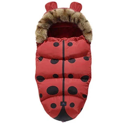 Image de Chancelière Poussette Universelle Confortable Sac de Couchage Bébé Hiver Chaud Imperméable Couverture Emmaillotage pour Poussette, Landaus, Buggy, Siège Auto, Lits (6)