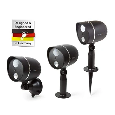 Image de Technaxx Allemagne HD Caméra Extérieure Lumière LED Projecteur Résistant à L&#039;eau Capteur IRP Paysage Sécuritaire TX 106