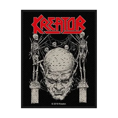 Image de Kreator Standard Patch Skull And Skeletons Nouveau Officiel Noir