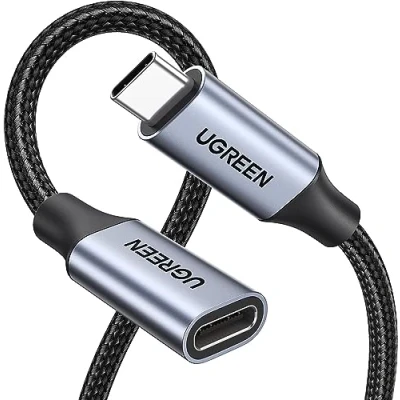 Image de Ugreen Premium USB C to 100W High Speed Charging Cable, 1m, Gray, 10Gbps Data Rate