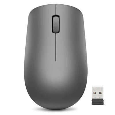 Image de Lenovo 530 Souris sans Fil Capteur Optique 1200 dpi, Design ambidextre, 2,4 GHz, 3 Boutons, Batterie jusqu&#039;à 12 Mois Couleur Graphite