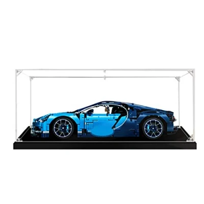 Image de MMOC Vitrine en acrylique pour Lego 42083 Technic Bugatti Chiron, capot de protection, étanche à la poussière, miniatures, modélisme (2 mm)