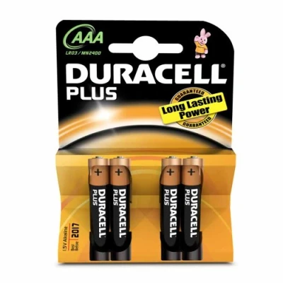Image de Piles Duracell LR03 AAA 4 pièces.