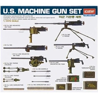 Image de Academy 01384 US WW2 Machine Gun Set 1:35
