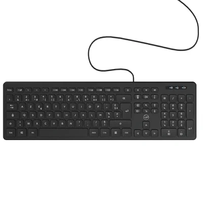 Image de Mobility Lab Clavier PC Business Filaire avec 2 hub USB intégré Noir