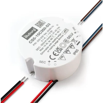 Image de illuburg Transformateur LED Variable TRIAC 350mA Courant Constant 8W 15W pour Lampe Bloc d&#039;Alimentation Driver