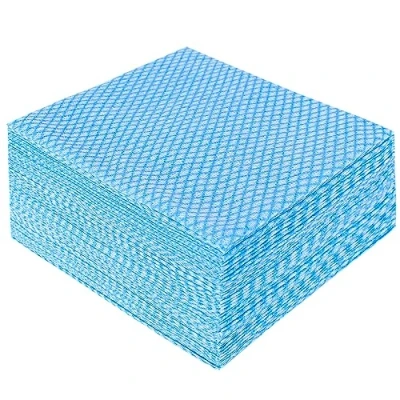 Image de JEBBLAS Bleu Cloth Chiffon Non tisse lingette jetable Lavette tissée Microfibre jetable…
