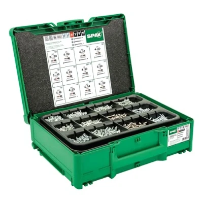 Image de SPAX Box Systainer3 T Loc pour la construction de meubles, set vis avec 2.900 en 12 dimensions, 5 embouts STAR plus inclus 5000009172011