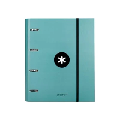 Image de Classeur avec recharge et rabat liderpapel antartik a4 cadre 5 mm doublé 4 anneaux ronds 40 couleur menthe
