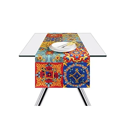 Image de Excelsa Trinacria Nappe de Table 100% Coton 140 x 45 cm 64983