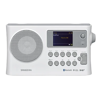 Image de Sangean BTR 160 Radio numérique Portable Dab +/FM RDS/Bluetooth/Double Alarme (Blanc)