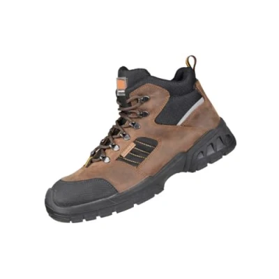 Image de Ergos Detroit S3 SRC Chaussures de sécurité Montantes Type Basket Semelle en INOX Antiperforation Résistante à l&#039;eau et antidérapante Mixte Marron Certifié CE 43