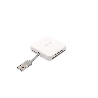 Image de PNY Lecteur de Carte mémoire USB 2.0 All in One pour multimédia, SD, micro Compact Flash, blanc