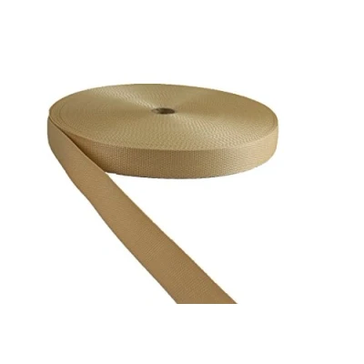 Image de tukan tex Sangle en polypropylène beige 25 mm de large 50 m