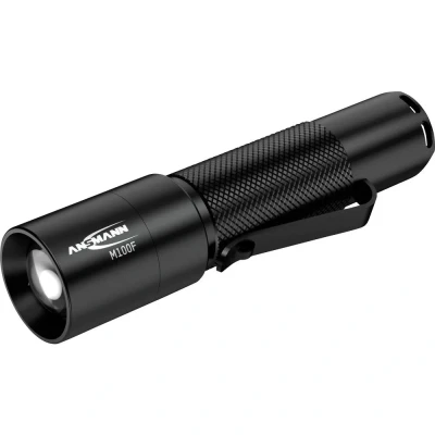 Image de ANSMANN Lampe de poche LED ML100F (1 pce) Petite torche avec réglage du focus en continu résistante d&#039;une portée 70 m, dragonne pratique