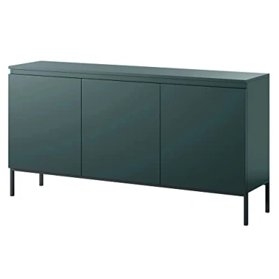 Image de Selsey Bemmi commode à trois portes 150 cm Vert foncé