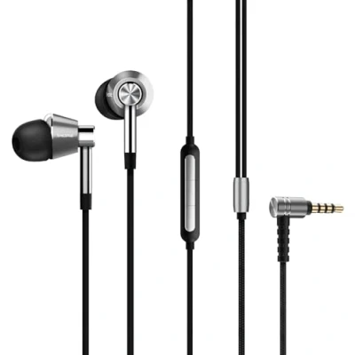 Image de 1MORE triple driver Ecouteur intra auriculaire très haute résolution Casque avec microphone intégré et bouton télécommande multifonctions E1001 Argent