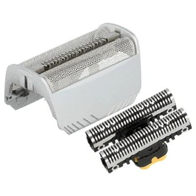 Image de vhbw Set de têtes rasoir électrique remplacement pour Braun 30B, 30B Mul, 30S pour, grille + couteaux, argenté