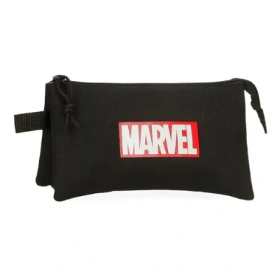 Image de Disney Trousse Scolaire, infafntile, fabriquée en Polyester, Triple Compartiment pour améliorer l&#039;organisation, Taille idéale Le Transporter dans Sac à Dos, avec poignée latérale.,
